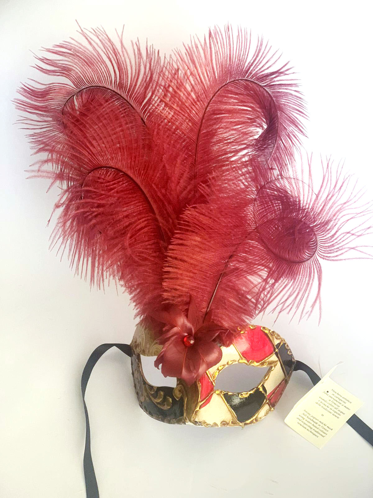 Colombina con piume