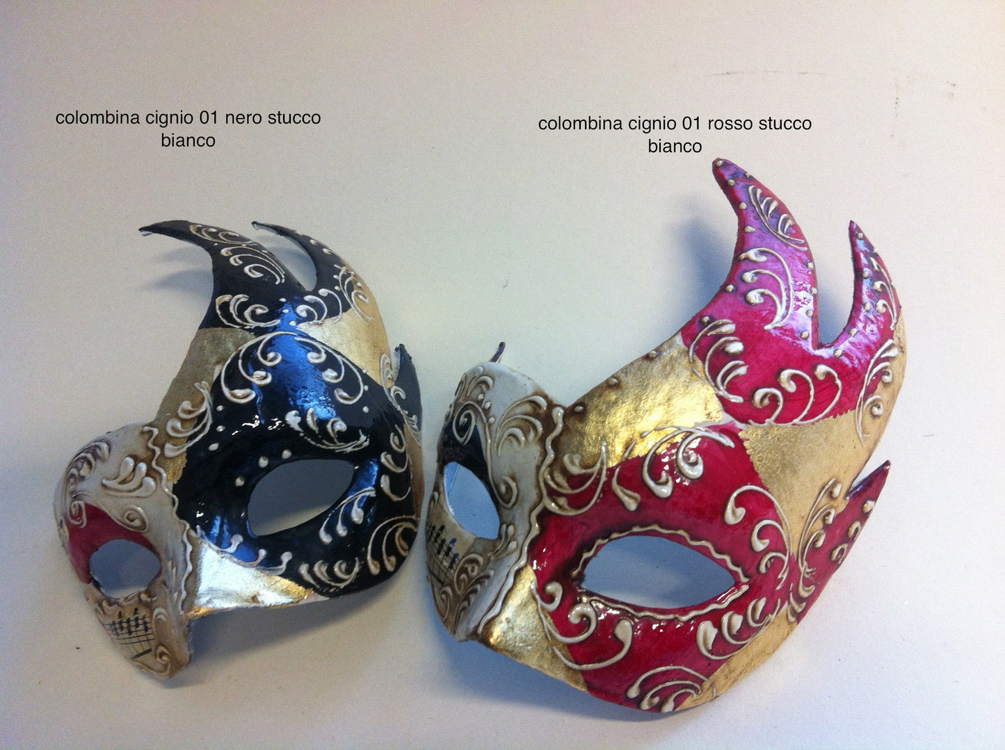 colombina cigno in cartapesta indossabile