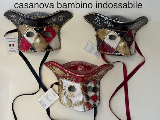 casanova in cartapesta indossabile per bambino