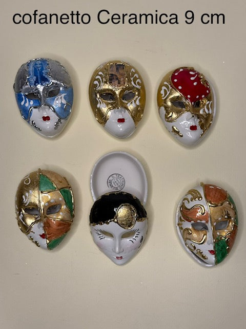 cofanetto ceramica con foglia d'oro o argento