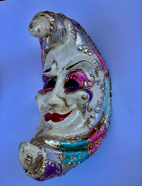 maschera in cartapesta luna edo